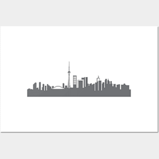 Toronto in gray Posters and Art